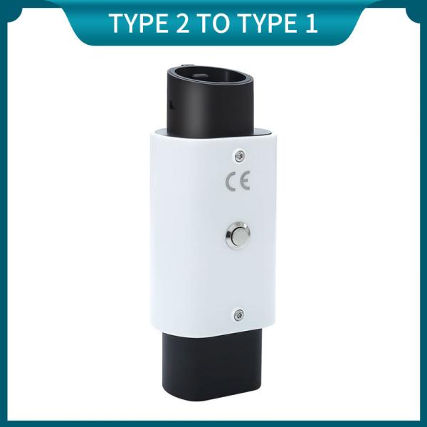 Type1 Electric Vehicles EV Charging Adapter Type2 IEC62196-2 to Type1 AC EV 220V 7KW 32A with High Insulation Resistance