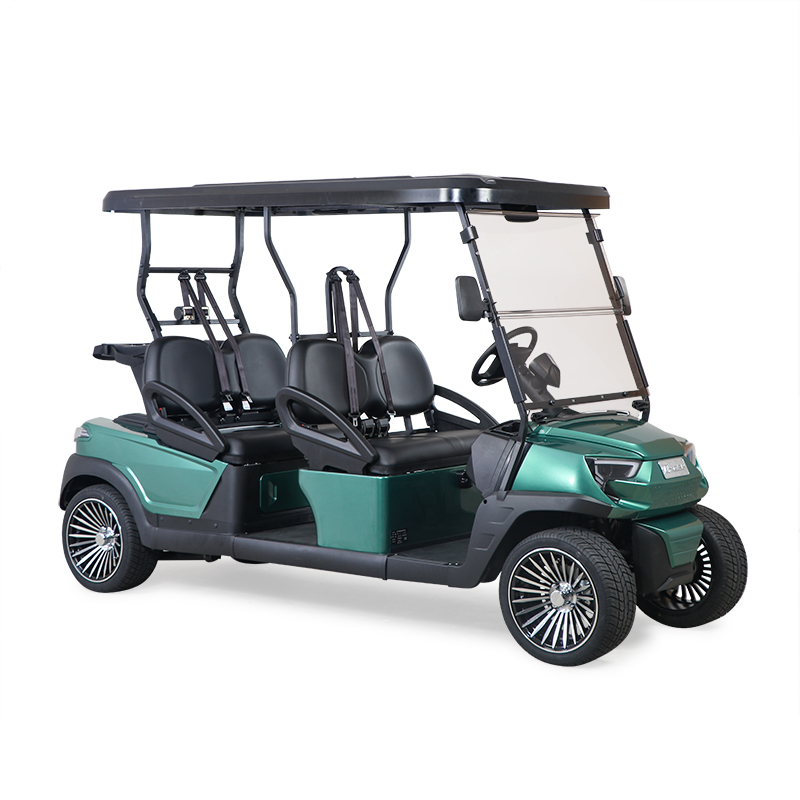 Electric Golf Carts Designed with Comfortable Seating for Four People