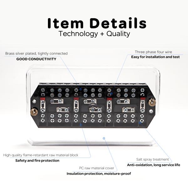 Fire 4 Wire Test Terminal Block Impact Resistance For Measuring Equipment