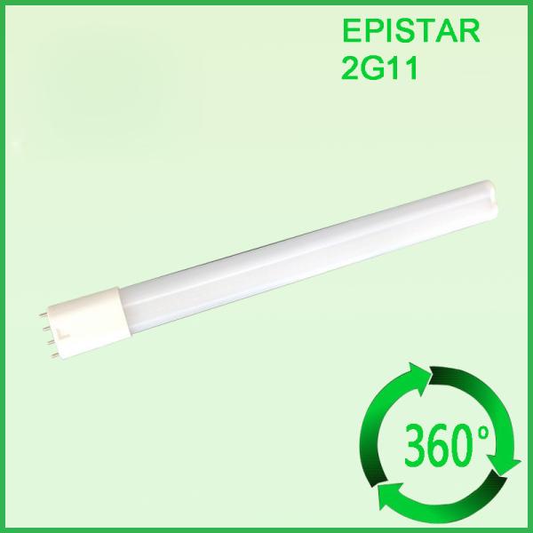 10W 12W 16W 20W 360 degree led  2G11 tube lamp 4 pin PL light Epsitar SMD2835 CRI>80 AC85-265V