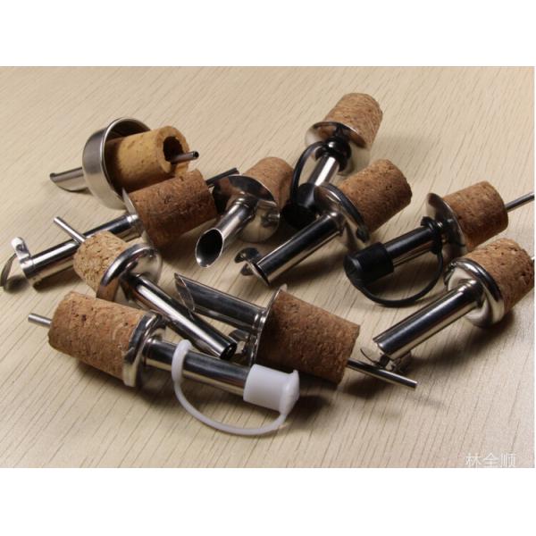 2016 Best Selling Cork Stainless Steel Oil/Wine Pourer with Cork Stopper