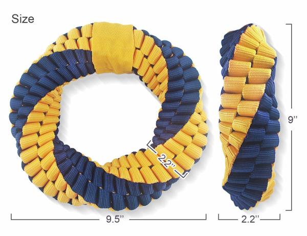 6 brinquedos resistentes da mastigação cão ' de *1.4 *6 do”, brinquedos indestrutíveis trançados de nylon da corda do cão