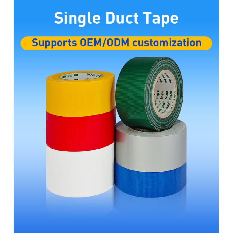 Multi Purpose Single Sided Black Duct Tape Seat Cushion Repair Windproof Tape