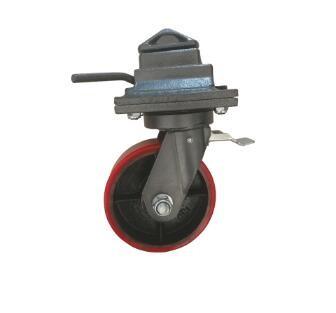 rodízios do contentor de Iso 8inch/recipiente Dolly Wheels do ferro fundido