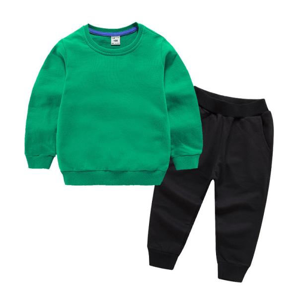 80cm-150cm Spring Children's Clothing Kids 2pcs Toddler Jogger Clothing Sweat Set