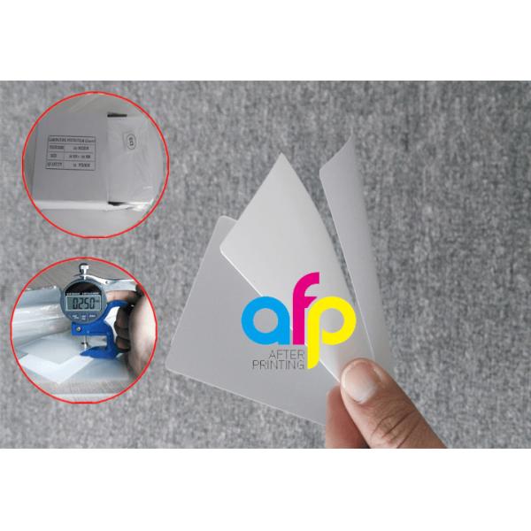 3 Layers PET Pouch Lamination Film 250micron 175micron For Documents