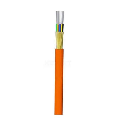 Orange Indoor Fiber Optic Cable 24 Core Premise Tight Buffered Cable