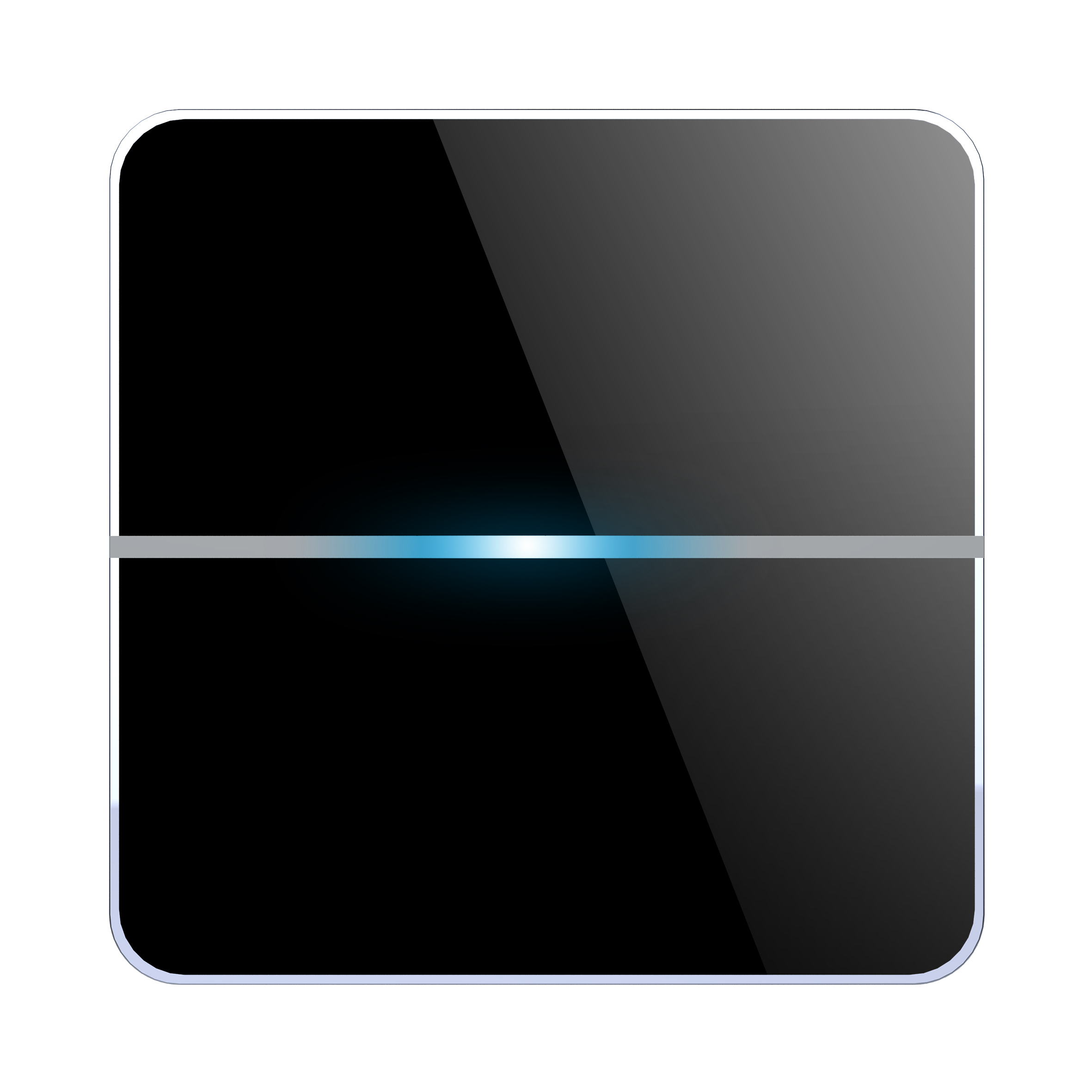 KNX 2 Keys Metal Touch  Switch Smart Light Wall  with Glass Panel LCD Touch Shutter Control Smart Lighting Control System