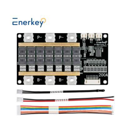 Enerkey 6S 24V 200A PCB BMS Protection Board For 6 Pack 18650 Lifepo4 Battery Cell For Solar Light