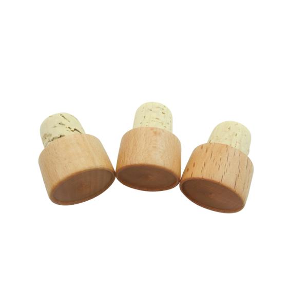 Pilfer Proof Soft Wood Corks,Wooden Beer Bottle Stopper Leakproof