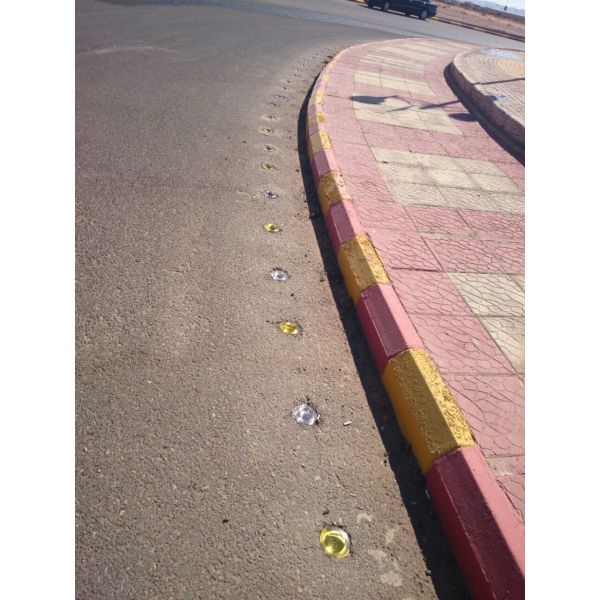 High Quality Traffic Glass Road Stud Road Reflector Warning Cat Eye Light Driveway Road Marker Light