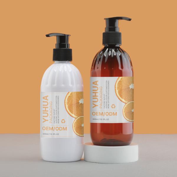 Skincare Packaging Plastic Spray Bottle 300ml Round Screen Printing