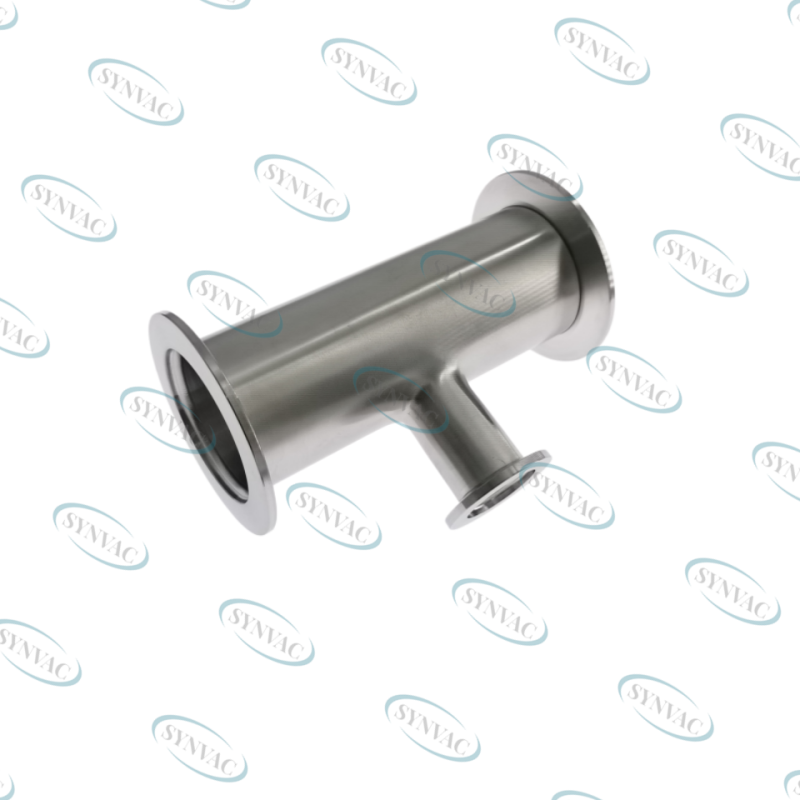 304 Or 316L Stainless Steel KF Unequal Tees For Vacuum System