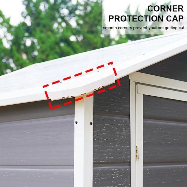 Secure Plastic Garden Storage Box 6X4X6.5Ft Outdoor Plastic Storage Shed