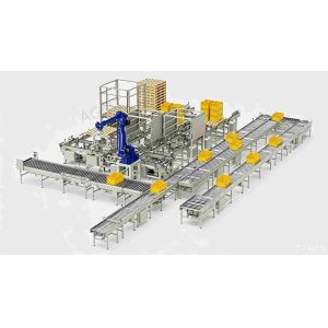 Heavy-Duty PLC Controlled Stainless Steel Pallet Conveyor System for Automated Pallet Handling