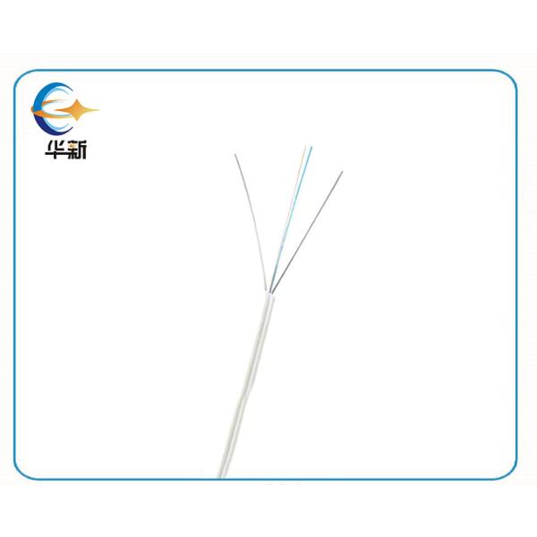 強い抗張力 GJXFH FTTH ドロップケーブル OEM 室内 1 コア 黒色 FRP Lszh