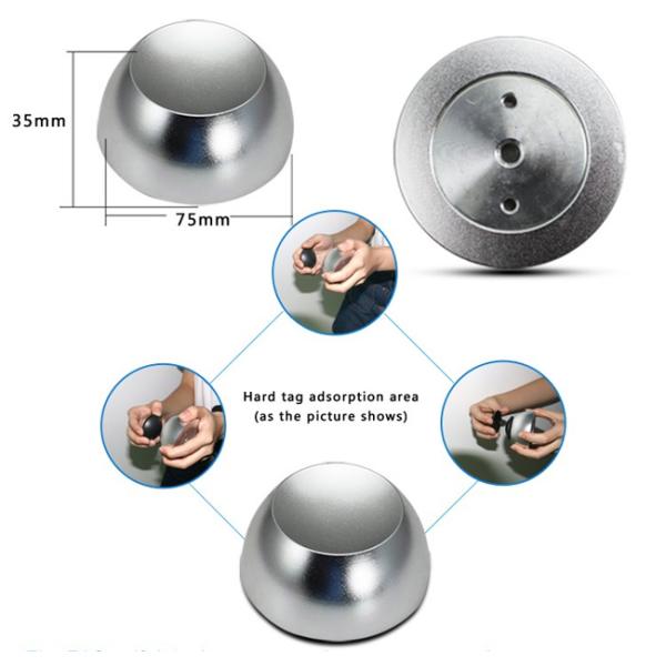D73mm*H35mm EAS Magnetic Detacher EAS Anti-theft Golf Tags 8000GS