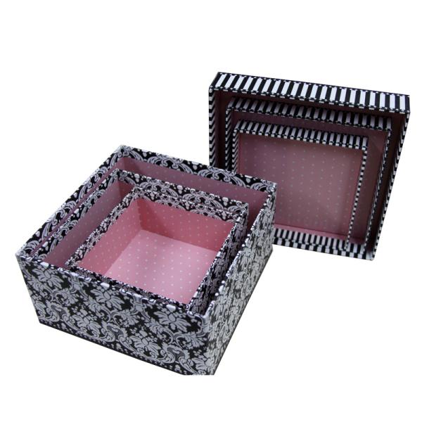 Custom design top base two piece  keepsake packing paper box with matt finish