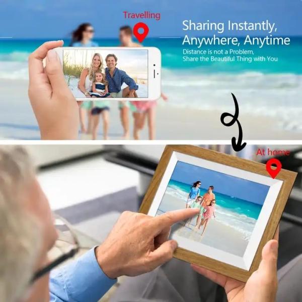 MP4 рамка фото цифров игрока 10,1» умная практически с экраном HD