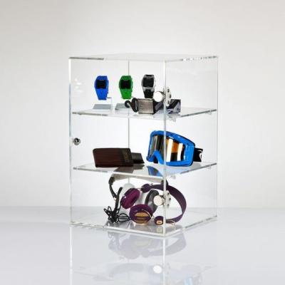 Custom Souvenir Glass Showcase Cabinet Jewellery Storage Box Logo Printed