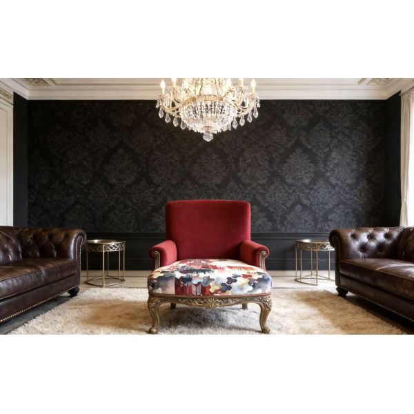 Modern Light Luxury Abstract Art Style Print Velvet For Sofa