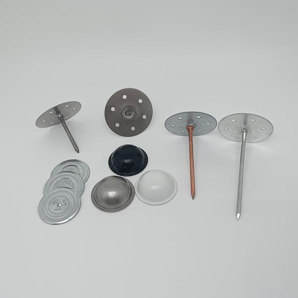 Annular Groove Self Adhesive Insulation Pins With Zinc Plated Finish Navy Pins