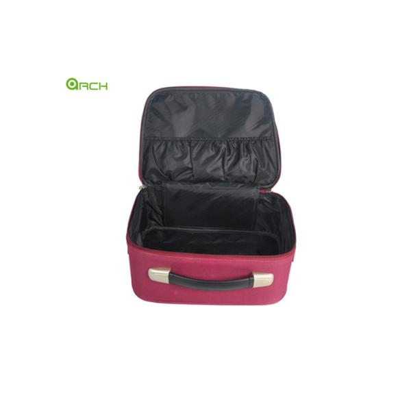 Cosmetic Minimalistic Vanity Case Duffle Travel Luggage Bag with Interial elastic pockets
