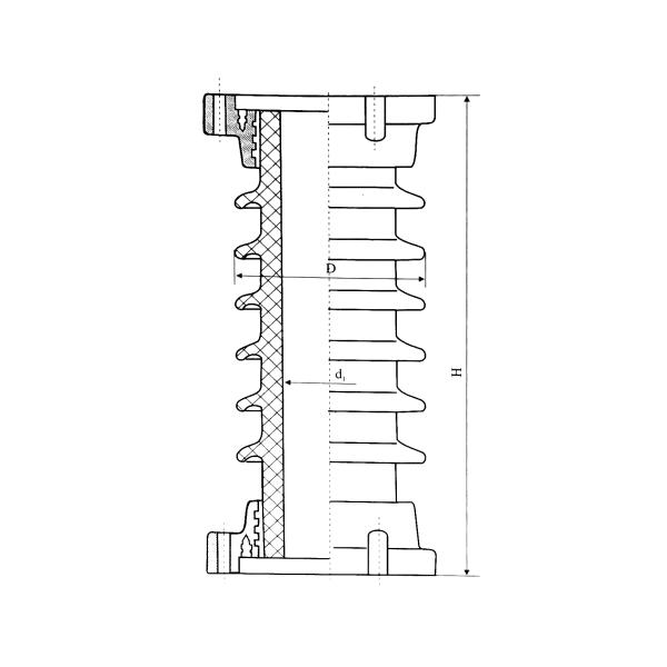 линия изолятор распределения высоты 35KV 965mm Arrester молнии
