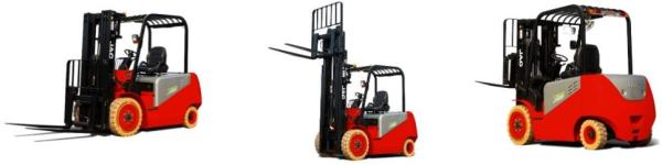 3 Ton Electric Battery Powered Forklift / Triple Mast Forklift One Year Warranty