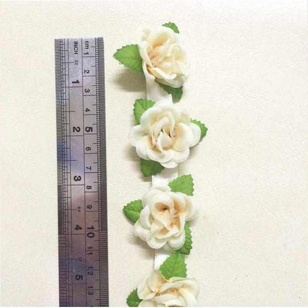 Customized Fabric Craft Flowers Handmade Rose Belt For Home Decoration Accessories