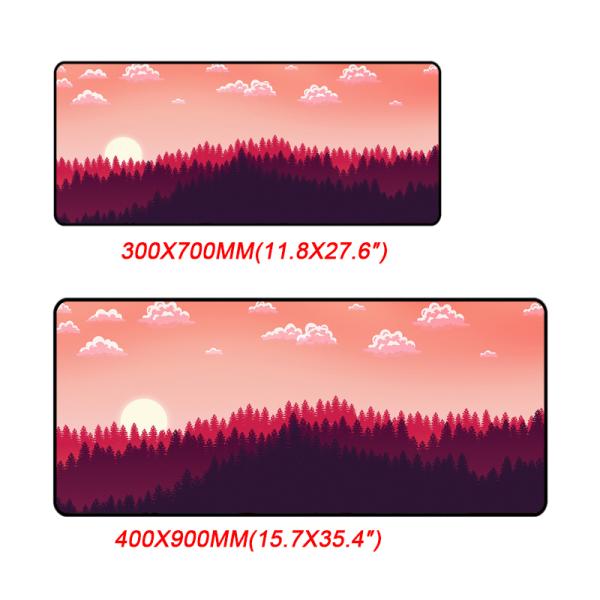 Soft Mouse Pad for Keyboard Custom Natural Rubber Cartoon Gamer Pad Rectangular Shape