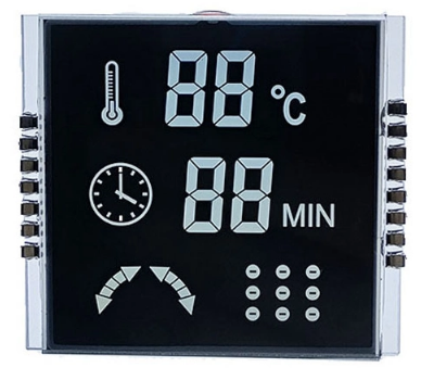 15 Коннектора LCD Дисплей Сегмент Электрический скутер LCD Дисплей 40 * 45 мм