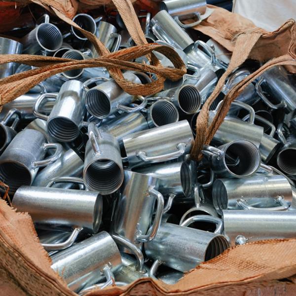 Q235 Silver Scaffolding Prop Fork Head Formwork Prop Sleeve With Nut