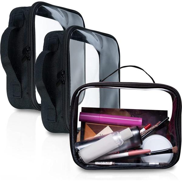 Lightweight Waterproof Washable Zipper Makeup Bags For Office
