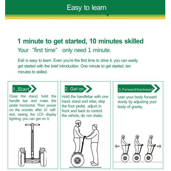 Black Powerful Electric Scooter Self Balancing Electric Scooter 4 - 6 Hours Charging Time