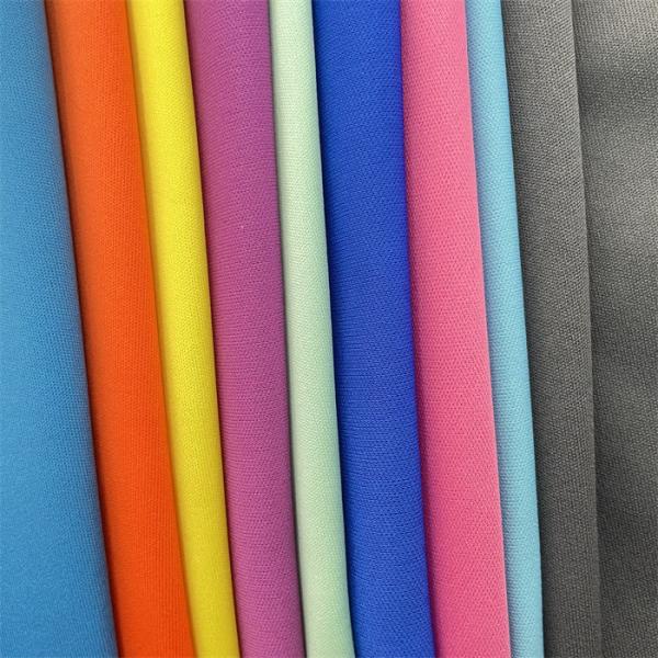 Double-Sided 100 Polyester Fabric 4 Way Stretch Jersey Style for Schoolbag Sportswear