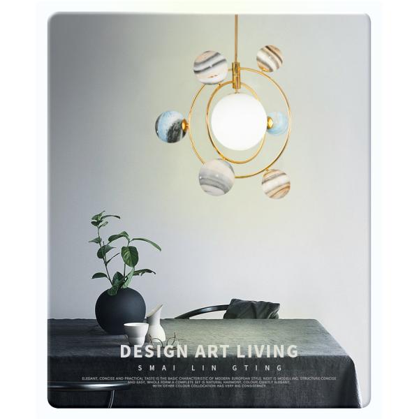 LED glass globe pendant light Wandering Earth planet chandelier(WH-MI-238)