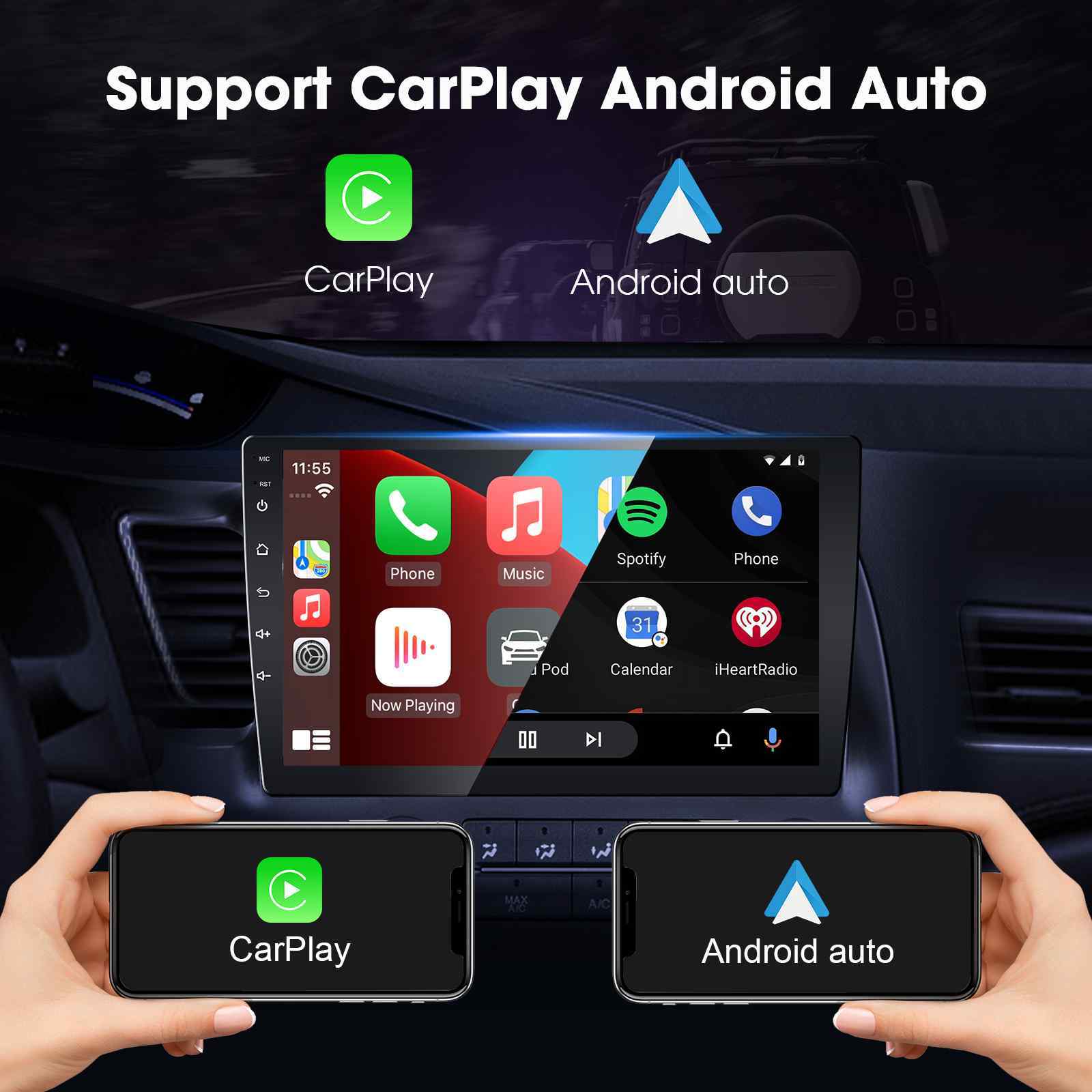 High Definition Touchscreen Android Auto Radio 9 Inch Android Car Stereo