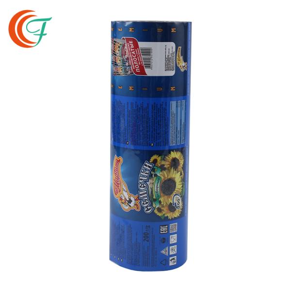 Подгонянный пластиковый цвет фильма упаковки еды напечатал металлизированную полиэстровую пленку