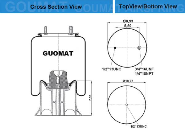 CAMION Neway 90557126 de 4159 de N P11 de voiture airbags de suspension - triangle 8470