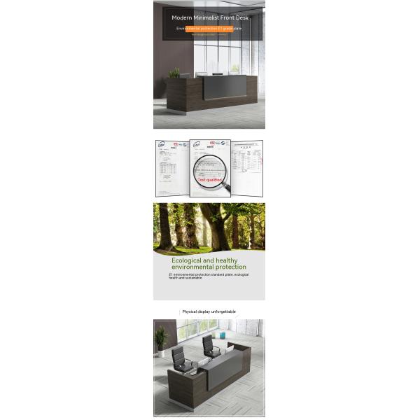 Деревянный легкий офисный стол для бизнес-рецепции и салона красоты