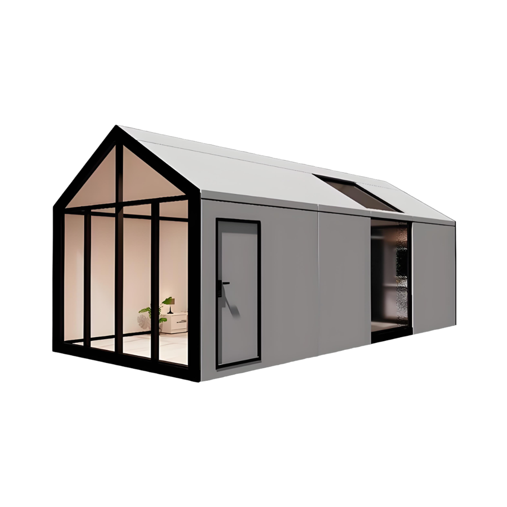 Durable Prefab Steel Structure House Waterproof Triangle Villa Resort Apartments Prefab Houses Modular Tiny House