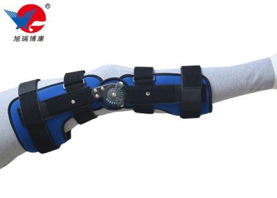 Blue Breathable Full Leg Knee Brace Extendable Hinge Bar Design Fit Taller Size Patients