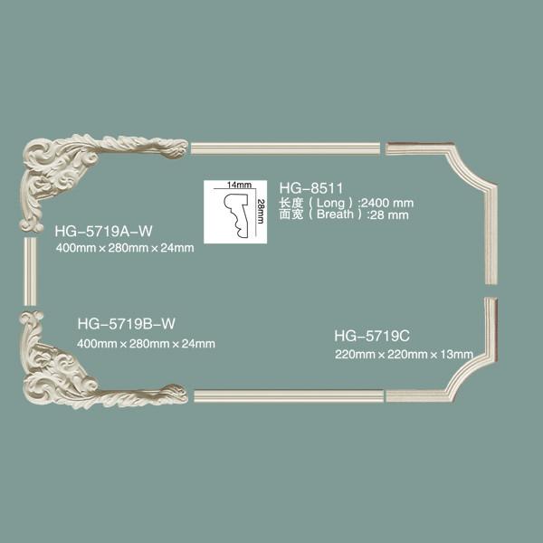 Decorative Corner Moulding Pu Elegant Corner And FramesHG-5719
