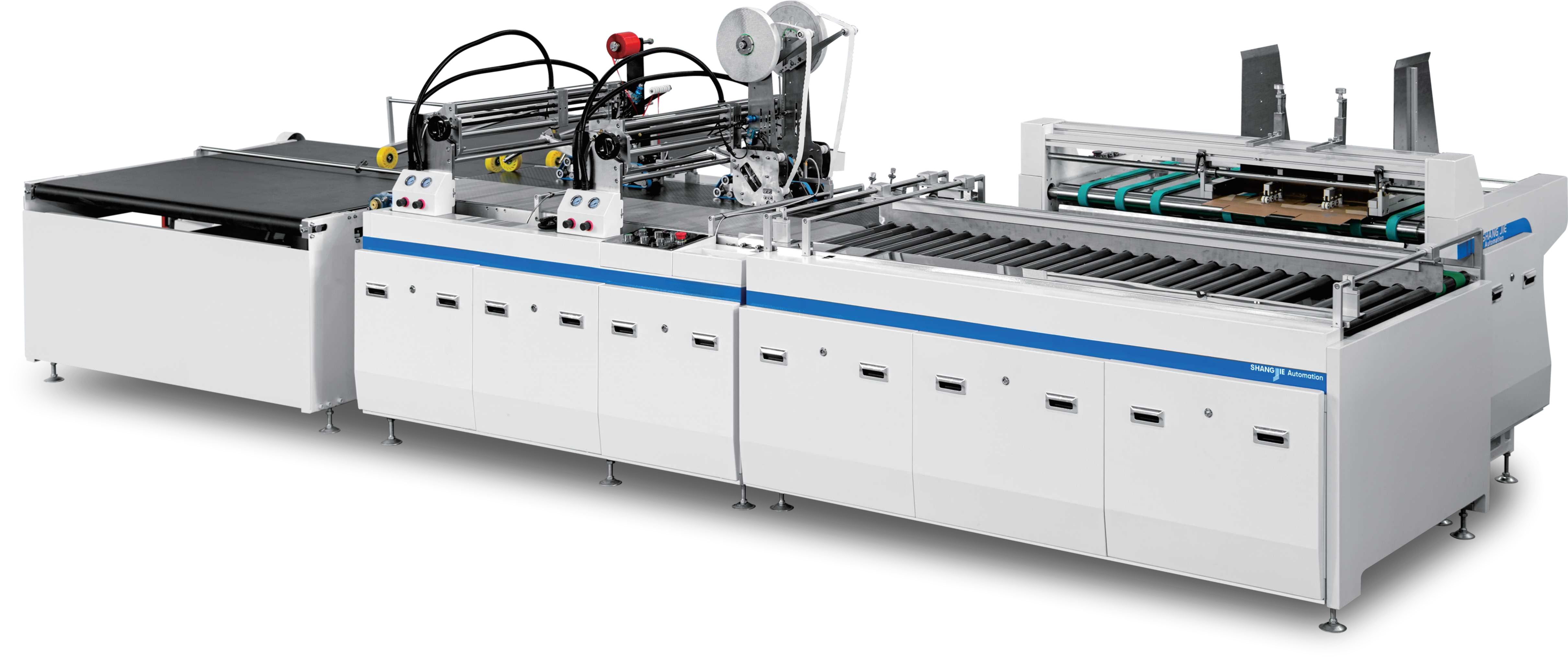 LY-1450WG-900 Multifunctional Zipper Box Paste  Double-Sided Adhesive Machine Multi-Box Compatibility All Zipper Cartons Wide Size Range Supports Paper Cardboard Customizable Tape Width
