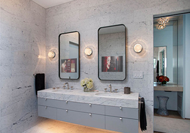 Intelligent Voice Digital Bathroom 43 Inch Magic Mirror Display