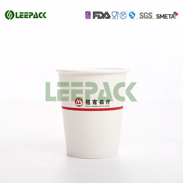 8 OZ Disposable Paper Cups Ecofriendly Food Grade Printing And Raw Material