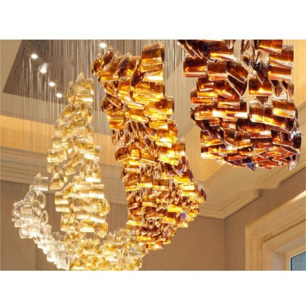 Искусство современная стеклянная люстра Эксклюзивные конструкции люстры для театров и оперных театров