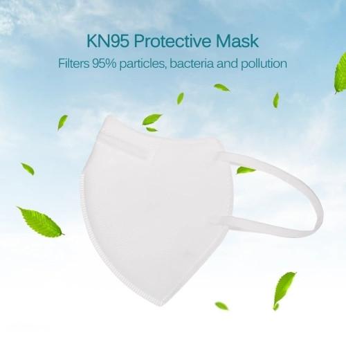 Disposable KN95 Face Mask Dust Respirator / KN95 Mouth Masks Adaptable Against Pollution