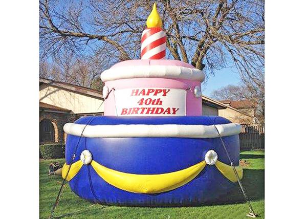 Cake Shape Advertising Props For Birthday Party Decoration Easy Installation
